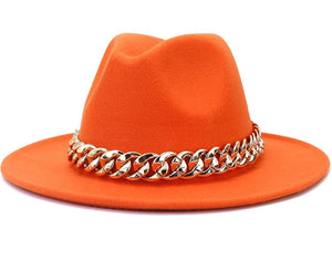 Sassy Chain Fedora Hat (More Colors)